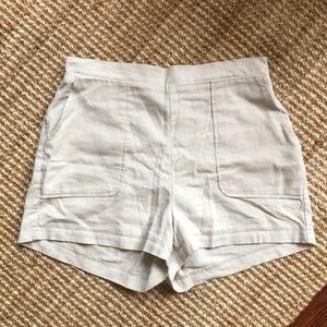 Linen mini shorts